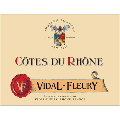 Vidal-Fleury Cotes Du Rhone Blanc 750ml - Available at Wooden Cork