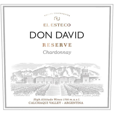 El Esteco Don David Reserve Cafayate Calchaqui Valley Chardonnay 750ml - Available at Wooden Cork