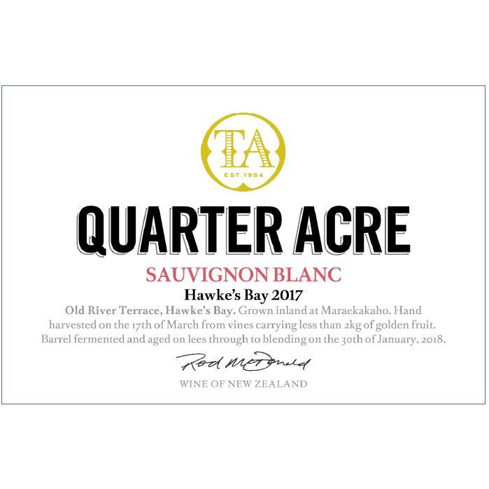 Quarter Acre Hawke's Bay Sauvignon Blanc 750ml - Available at Wooden Cork