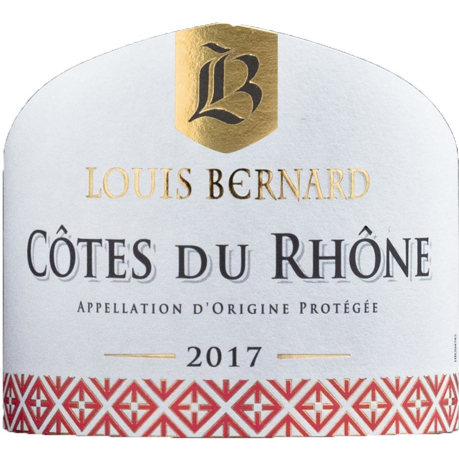 Louis Bernard Cotes Du Rhone Organic Red Blend 750ml - Available at Wooden Cork