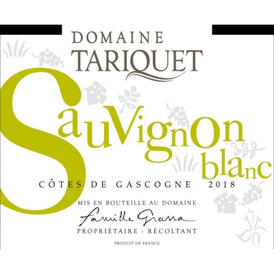 Domaine Tariquet Cotes De Cascogne IGP Sauvignon Blanc 750ml - Available at Wooden Cork