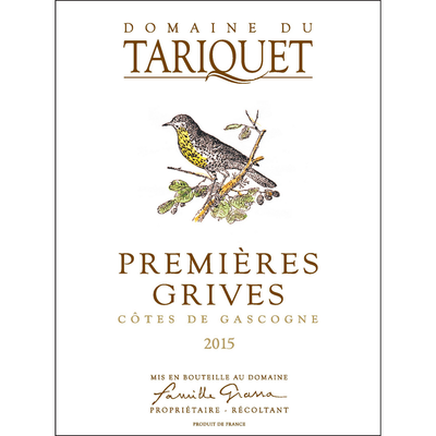 Domaine Tariquet Cotes de Cascogne Premier Grive Blanc 750ml - Available at Wooden Cork