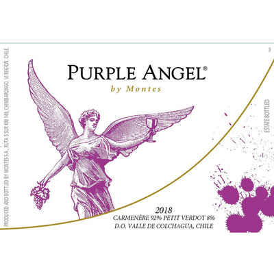 Montes Limited Purple Angel Colchagua Valley Carmenere 750ml - Available at Wooden Cork