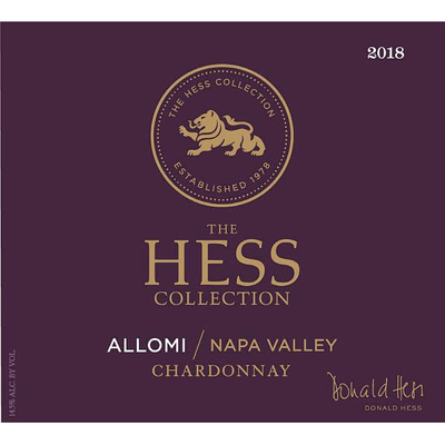 Hess Collection Allomi Napa Valley Chardonnay 750ml - Available at Wooden Cork