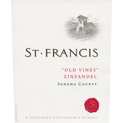 St. Francis Sonoma County Old Vines Zinfandel 750ml - Available at Wooden Cork