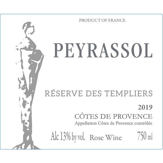 Commanderie De Peyrassol Reserve Des Templiers Cotes De Provence Rose 750ml - Available at Wooden Cork