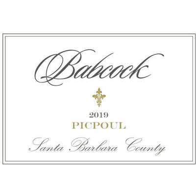 Babcock Santa Barbara County Picpoul 750ml - Available at Wooden Cork