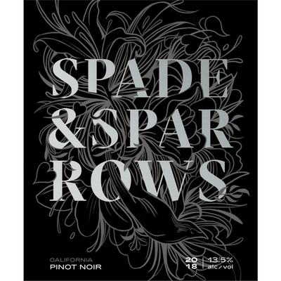 Spade and Sparrow Pinot Noir 750ml - Available at Wooden Cork