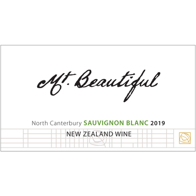 Mt Beautiful North Canterbury Sauvignon Blanc 750ml - Available at Wooden Cork