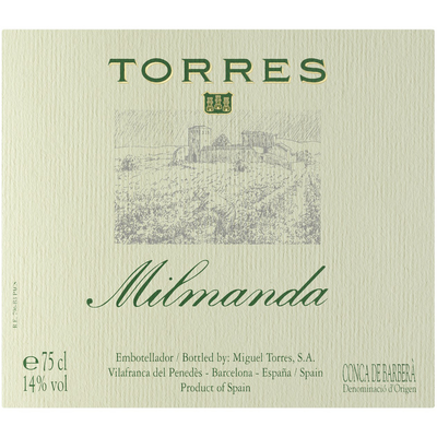 Torres Milmanda Conca De Barbera Chardonnay 750ml - Available at Wooden Cork