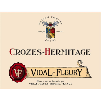 Vidal-Fleury Crozes-Hermitage Syrah 750ml - Available at Wooden Cork