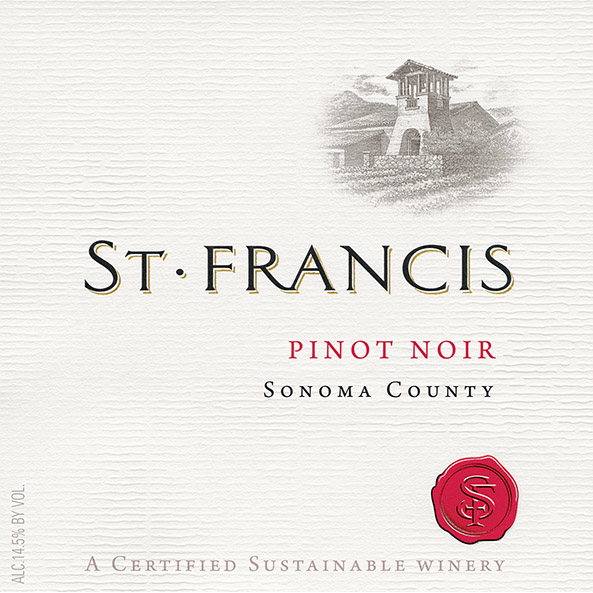 St. Francis Sonoma County Pinot Noir 750ml - Available at Wooden Cork