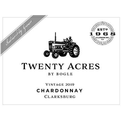 Twenty Acres By Bogle Clarksburg Chardonnay 750ml - Available at Wooden Cork