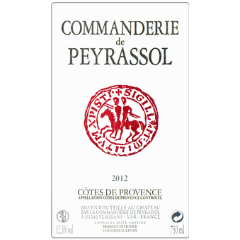 Commanderie De Peyrassol Cotes De Provence AOP Cuvee Des Commandeurs Rose 750ml - Available at Wooden Cork