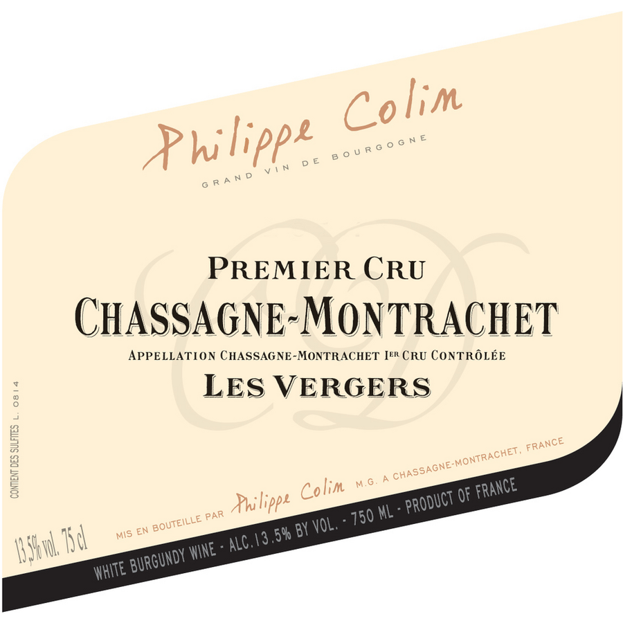 Philippe Colin Chassagne-Montrachet 1Er Cru Vergers Blanc 750ml - Available at Wooden Cork