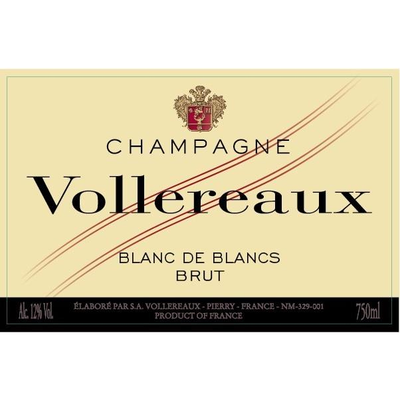 Champagne Vollereaux Blanc De Blancs 750ml - Available at Wooden Cork