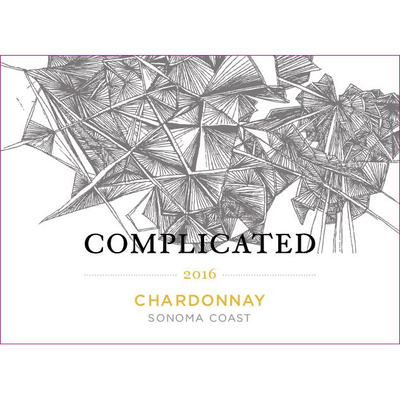 Complicated Sonoma Coast Chardonnay 750ml - Available at Wooden Cork