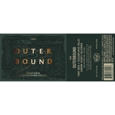 Outerbound Russian River Valley Pinot Noir 750ml - Available at Wooden Cork