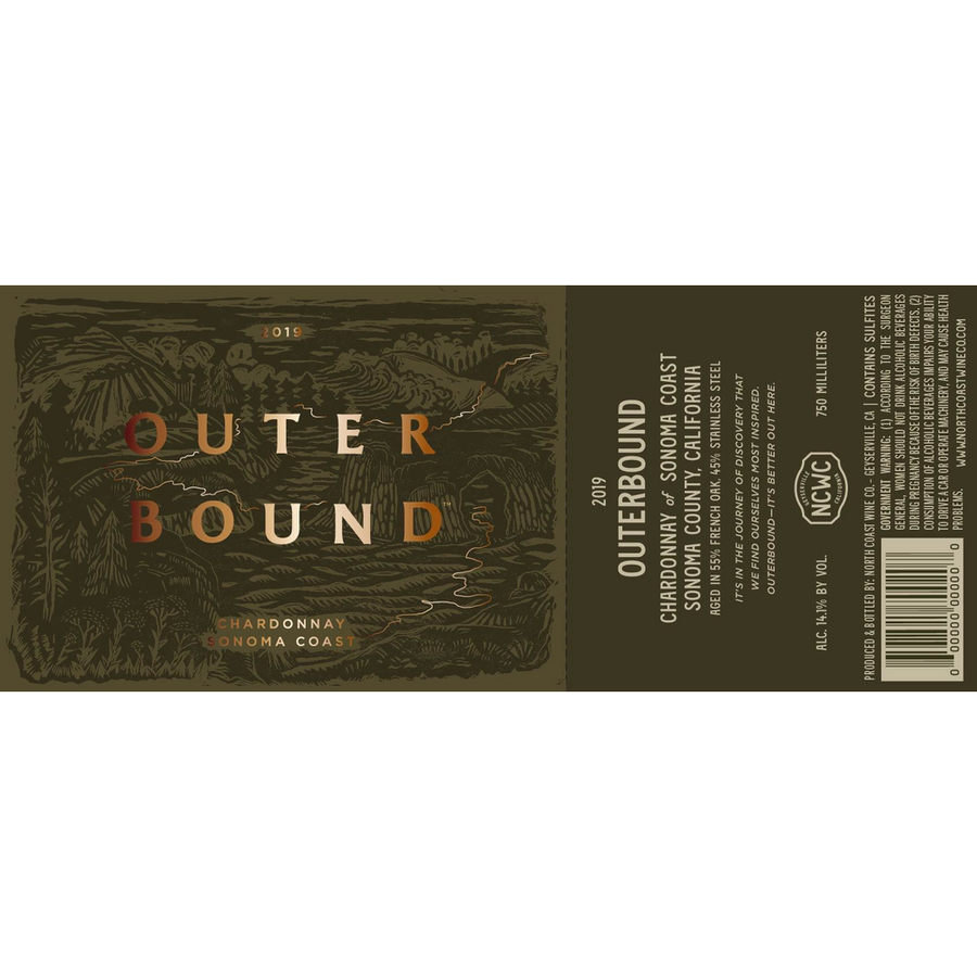 Outerbound Sonoma Coast Chardonnay 750ml - Available at Wooden Cork