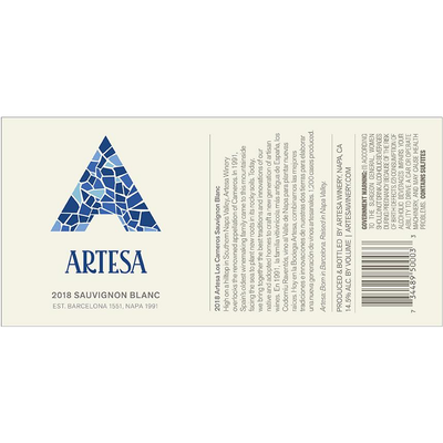 Artesa Napa Valley Sauvignon Blanc 750ml - Available at Wooden Cork