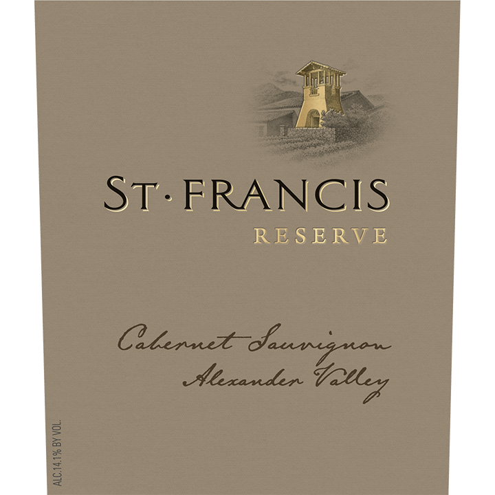 St. Francis Alexander Valley Reserve Cabernet Sauvignon 750ml - Available at Wooden Cork