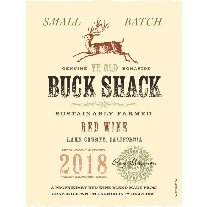 Buck Shack Lake County Red Blend 750ml - Available at Wooden Cork