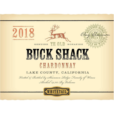 Buck Shack Lil' Fatty Lake County Whitetail Chardonnay 750ml - Available at Wooden Cork