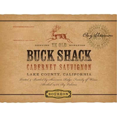 Buck Shack Lil' Fatty Lake County Bourbon Barrel Cabernet Sauvignon 750ml - Available at Wooden Cork