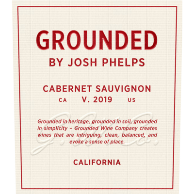 Grounded by Josh Phelps California Cabernet Sauvignon 750ml - Available at Wooden Cork