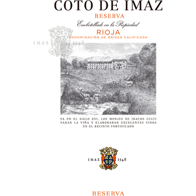 El Coto Imaz Rioja Reserva Tempranillo 750ml - Available at Wooden Cork