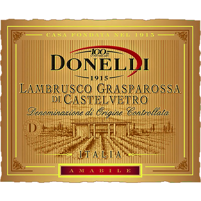Donelli Emilia-Romagna Grasparossa Di Castelvetro Lambrusco 750ml - Available at Wooden Cork