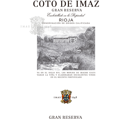 El Coto Imaz Rioja Gran Reserva DOC Tempranillo 750ml - Available at Wooden Cork