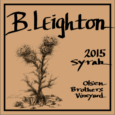 B. Leighton Yakima Valley Olsen Brothers Vineyard Syrah 750ml - Available at Wooden Cork