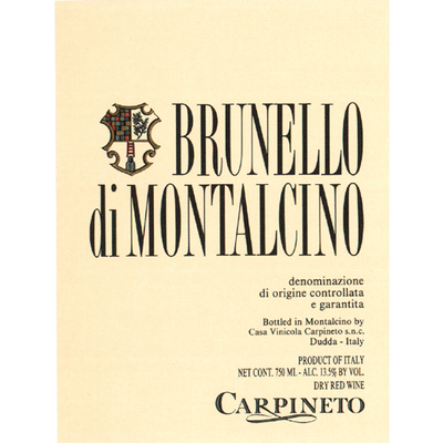 Carpineto Brunello Di Montalcino Sangiovese 750ml - Available at Wooden Cork