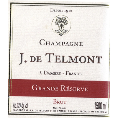 Telmont Champagne Reserve Brut 750ml - Available at Wooden Cork