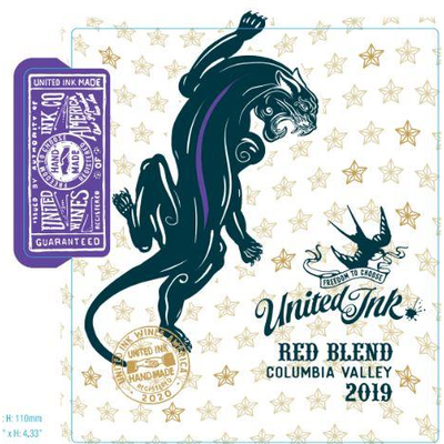 United Ink Columbia Valley Red Blend 750ml - Available at Wooden Cork
