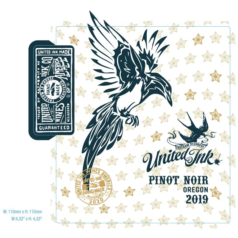 United Ink Oregon Pinot Noir 750ml - Available at Wooden Cork