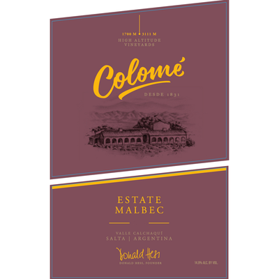 Bodega Colome Cafayate Calchaqui Valley Estate Malbec 750ml - Available at Wooden Cork