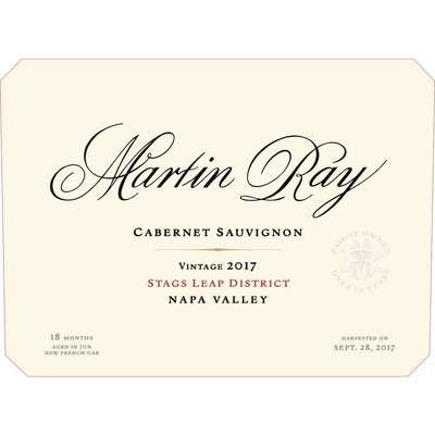 Martin Ray Stags Leap District Cabernet Sauvignon 750ml - Available at Wooden Cork