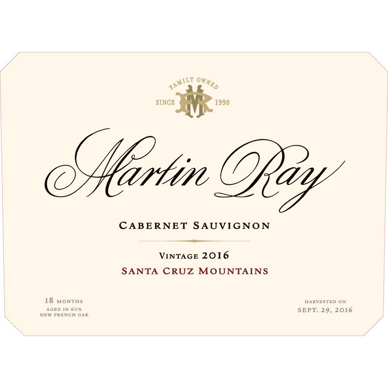Martin Ray Santa Cruz Mountains Cabernet Sauvignon 750ml - Available at Wooden Cork