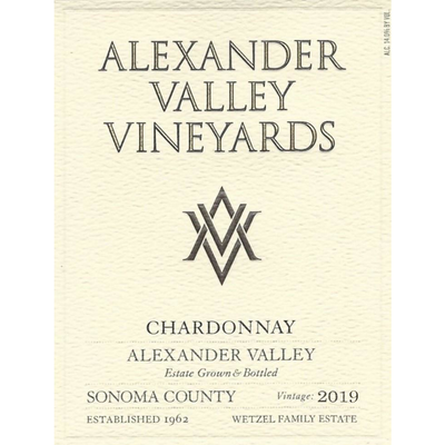 Alexander Valley Vineyards Estate Chardonnay 750ml - Available at Wooden Cork
