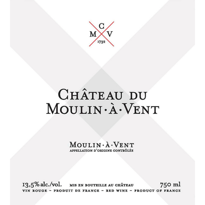 Chateau Du Moulin-A-Vent Gamay 750ml - Available at Wooden Cork