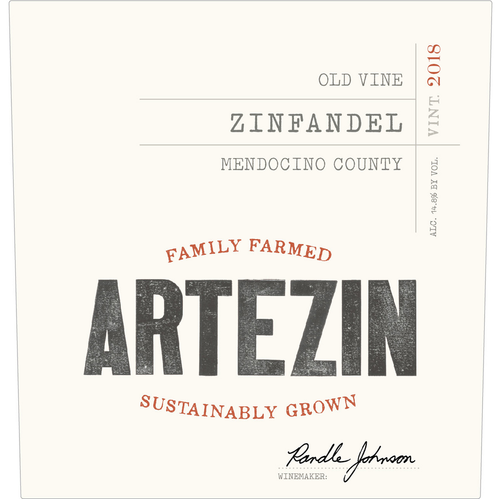 Artezin Mendocino County Zinfandel 750ml - Available at Wooden Cork