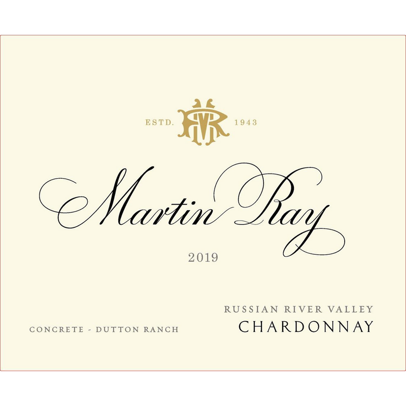 Martin Ray Concrete Chardonnay Dutton Ranch 750ml - Available at Wooden Cork