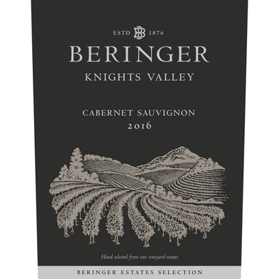 Beringer Knights Valley Cabernet Sauvignon 750ml - Available at Wooden Cork