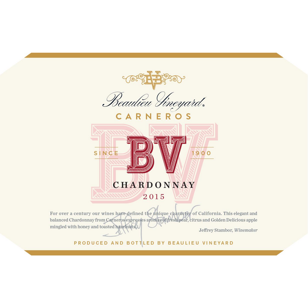 Beaulieu Vineyard Napa Valley Chardonnay 750ml - Available at Wooden Cork