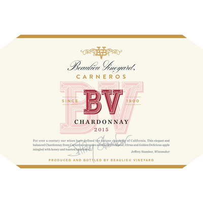 Beaulieu Vineyard Napa Valley Chardonnay 750ml - Available at Wooden Cork