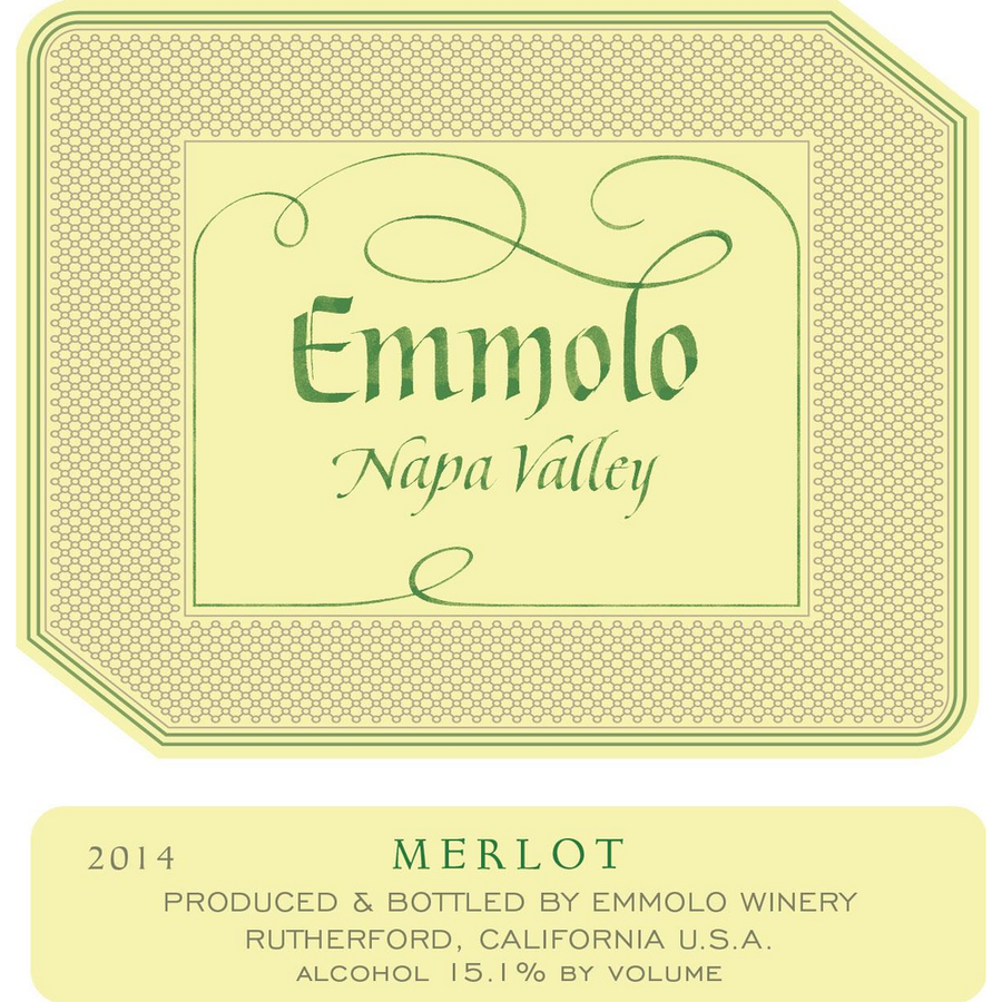 Emmolo Napa Valley Merlot 750ml - Available at Wooden Cork