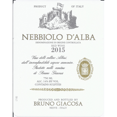 Bruno Giacosa Nebbiolo D'Alba Nebbiolo 750ml - Available at Wooden Cork