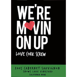 Love Cork Screw We're Movin' On Up Cabernet Sauvignon 750ml - Available at Wooden Cork